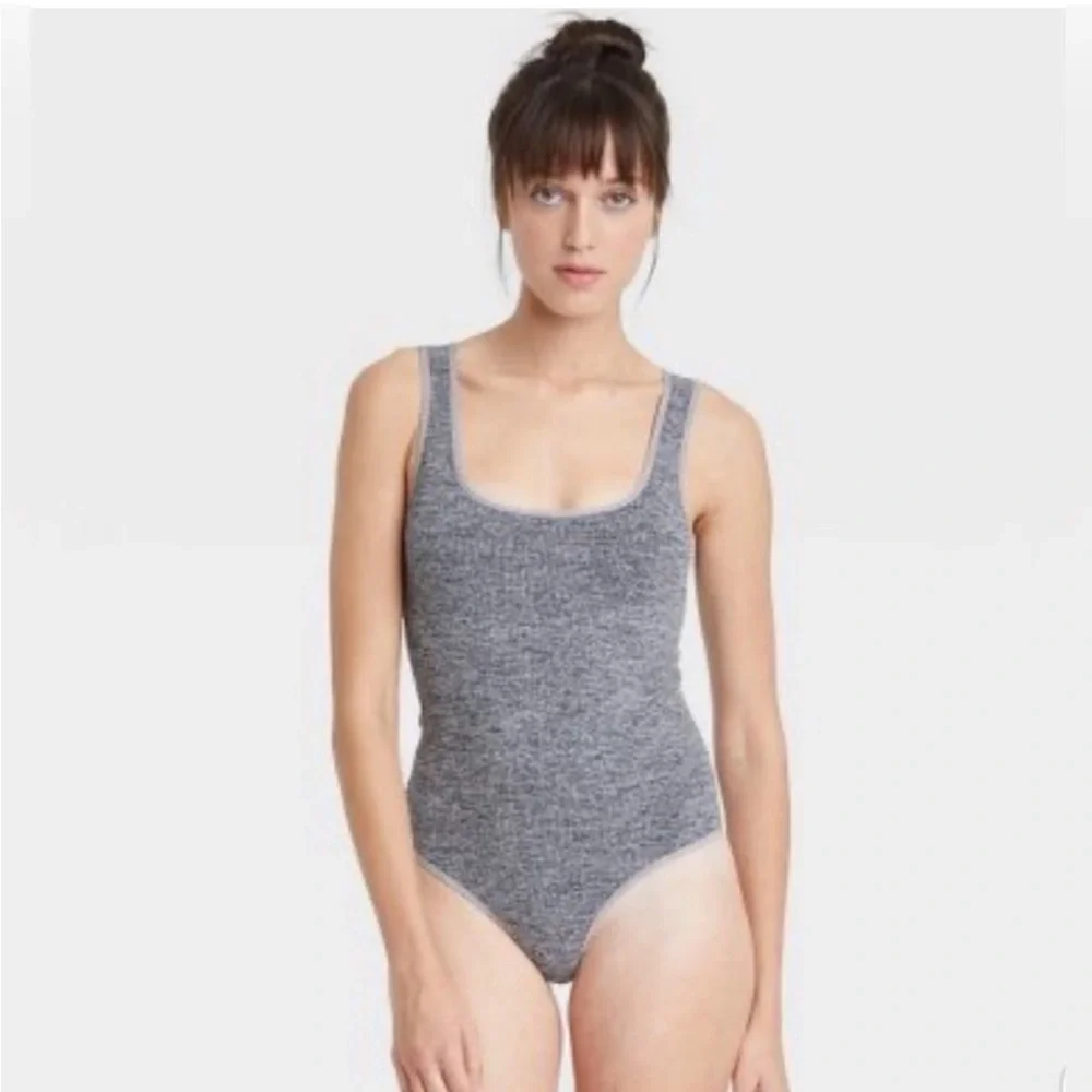 Target Colsie Ribbed Nude Thong Bodysuit - Picture 2 of 6